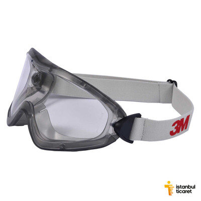 3M - 3M 2890S Goggle Ventilsiz AS/AF Koruyucu Güvenlik Gözlüğü (1)