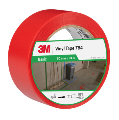 3M 764I Kırmızı Genel Amaçlı Vinil Bant 50 mm x 33 mt - Thumbnail