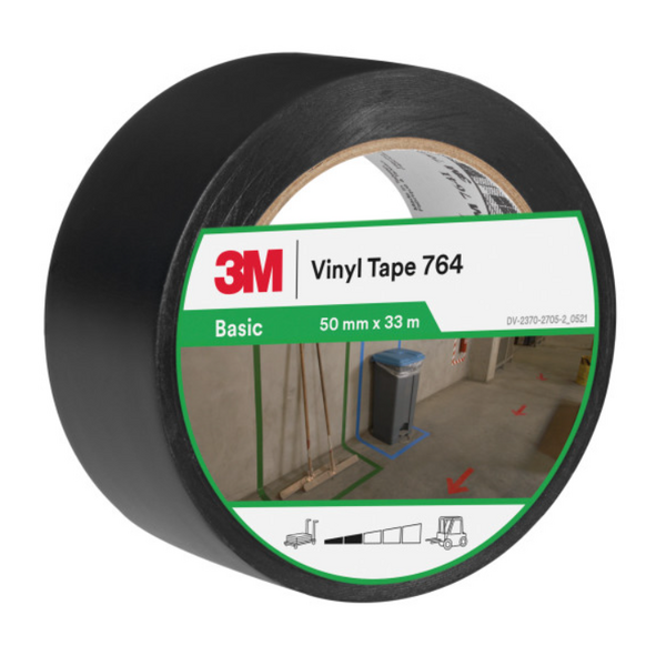 3M 764I Siyah Genel Amaçlı Vinil Bant 50 mm x 33 mt