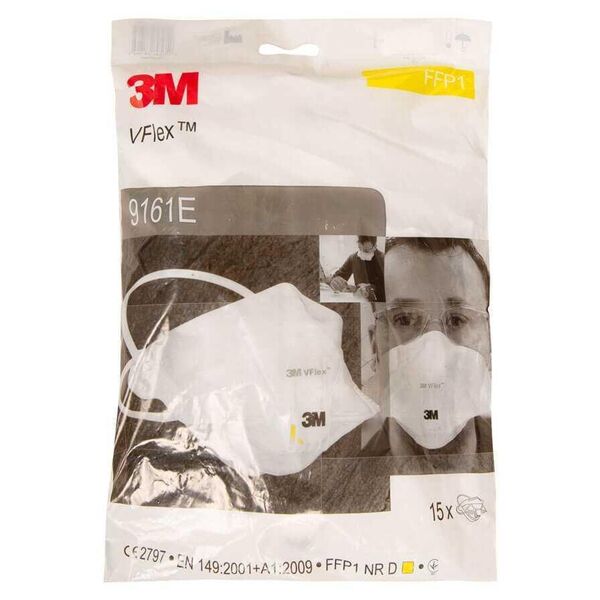 3M VFLEX 9161E Ventilli Toz Maskesi FFP1 (15 Adet/Kutu)