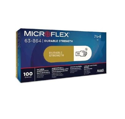 Ansell Microflex 63-864 Gıda Uyumlu Kimyasal Korumalı Çok Amaçlı İş Eldiveni (100 Adet/Kutu) - Thumbnail