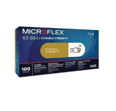 Ansell - Ansell Microflex 63-864 Gıda Uyumlu Kimyasal Korumalı Çok Amaçlı İş Eldiveni (100 Adet/Kutu) (1)