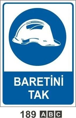 Decota - Baretini Tak Uyarı Levhası