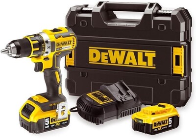 Dewalt - Dewalt DCD791P2-QW 18V 5.0 Ah Li-ion Çift Akülü Şarjlı Darbesiz Matkap Vidalama