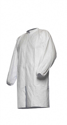 DuPont™ Tyvek® 500 Labcoat PL309 2 Cepli Fermuarlı Laboratuvar Önlüğü - Thumbnail