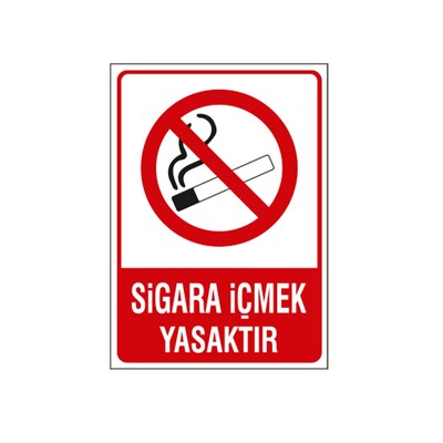 Decota - Sigara İçmek Yasaktır Uyarı Levhası