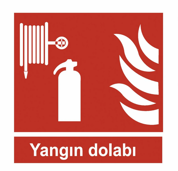 Yangın Dolabı Uyarı Levhası